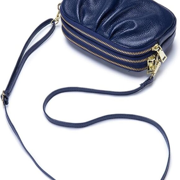 Genuine Leather Crossbody Bag for Women - Elegant & Functional Cell Phone Purse - Picture 2 of 4